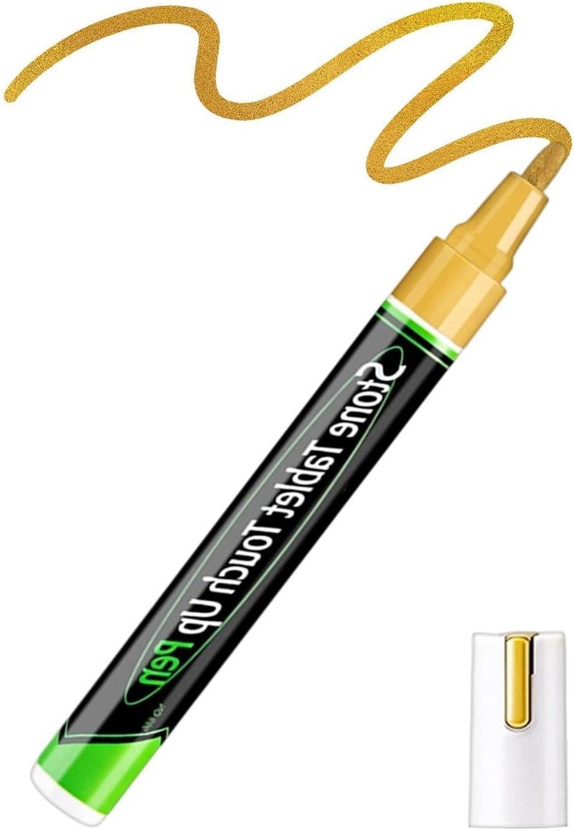 Olieverf Markers - Graveer Pen - Grafsteen Belettering - Waterdicht UV Weerbestendig - 15 cm - Goud