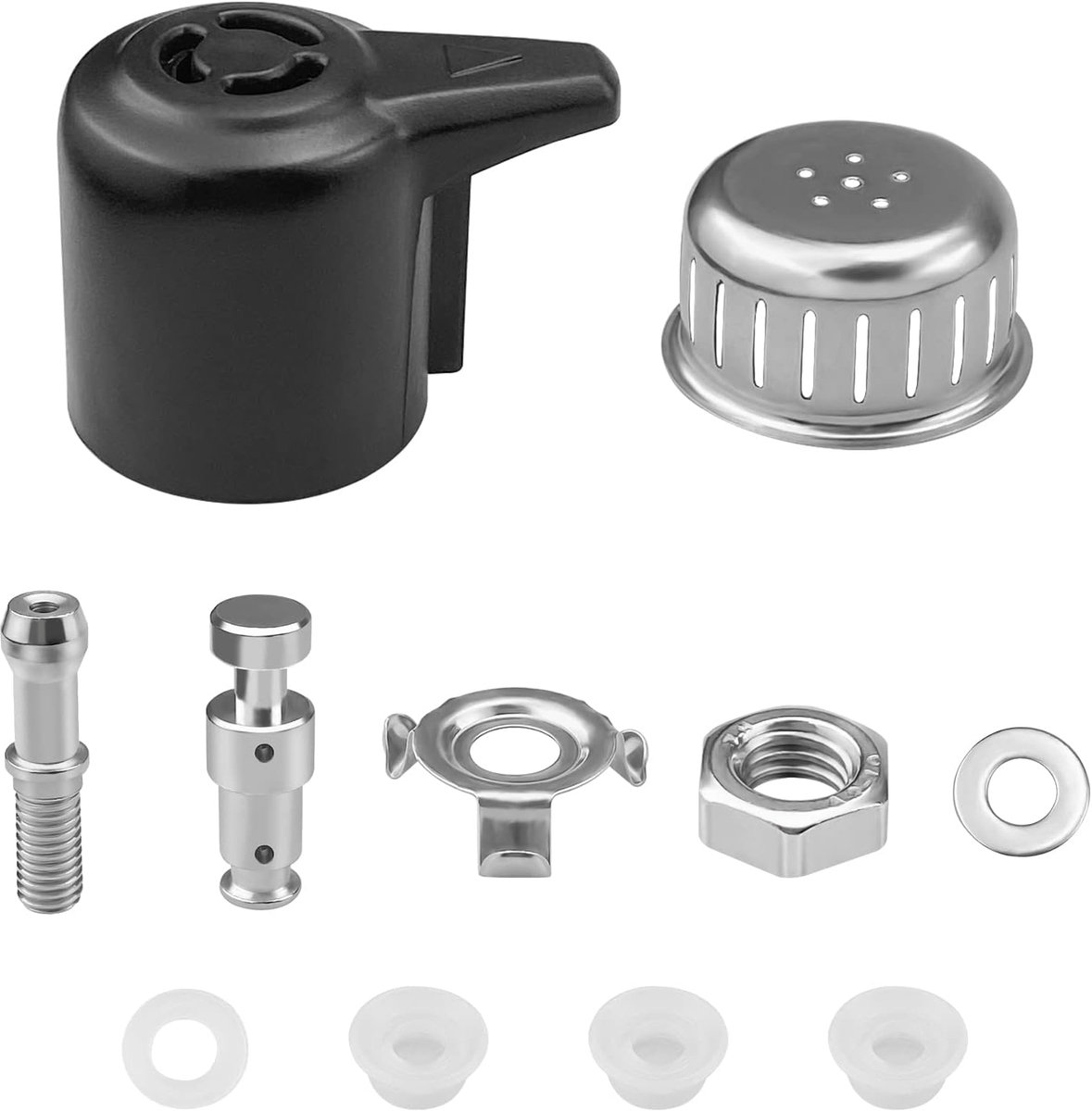 11 stuks stoomafvoer-vlotterventiel, vervangingsset universeel elektrisch drukventiel, voor Instant Pot 3,5,6 Qt stoomafvoergreep, afdichtring, anti-blok-schild, voor snelkookpan, drukventiel