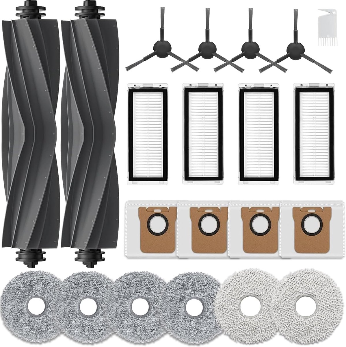 Accessoires voor Dreame L20 Ultra 2 hoofdborstel roller 6 doekjes 4 filters 4 zijborstel 3 stofzuigerzakken stofzuiger reserveonderdelen