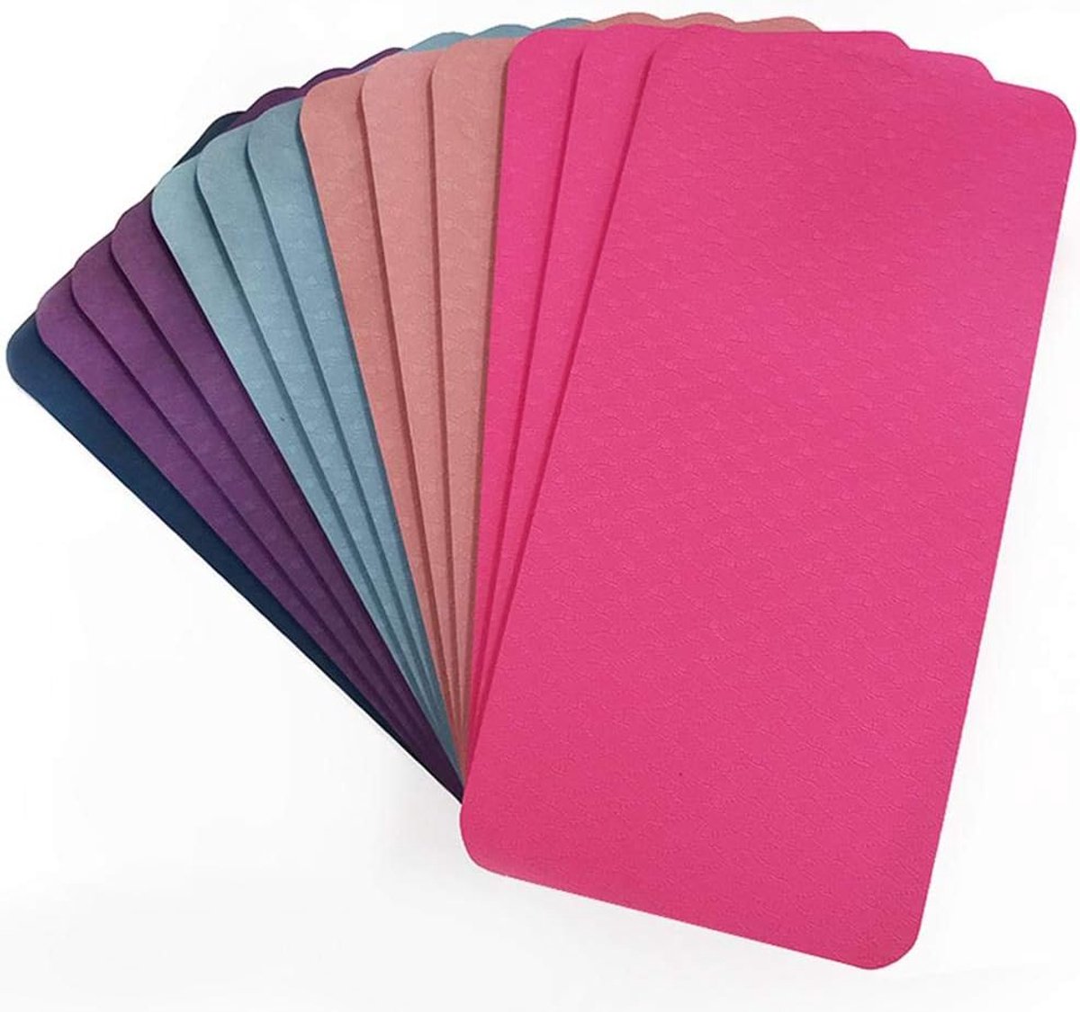 0,3 Dik, TPE-Yogamat Antislip Gymnastiekmat Trainingsmat Oefenmat Lichtgewicht Yogamat Sportmat voor Yoga Pilates Sporttraining