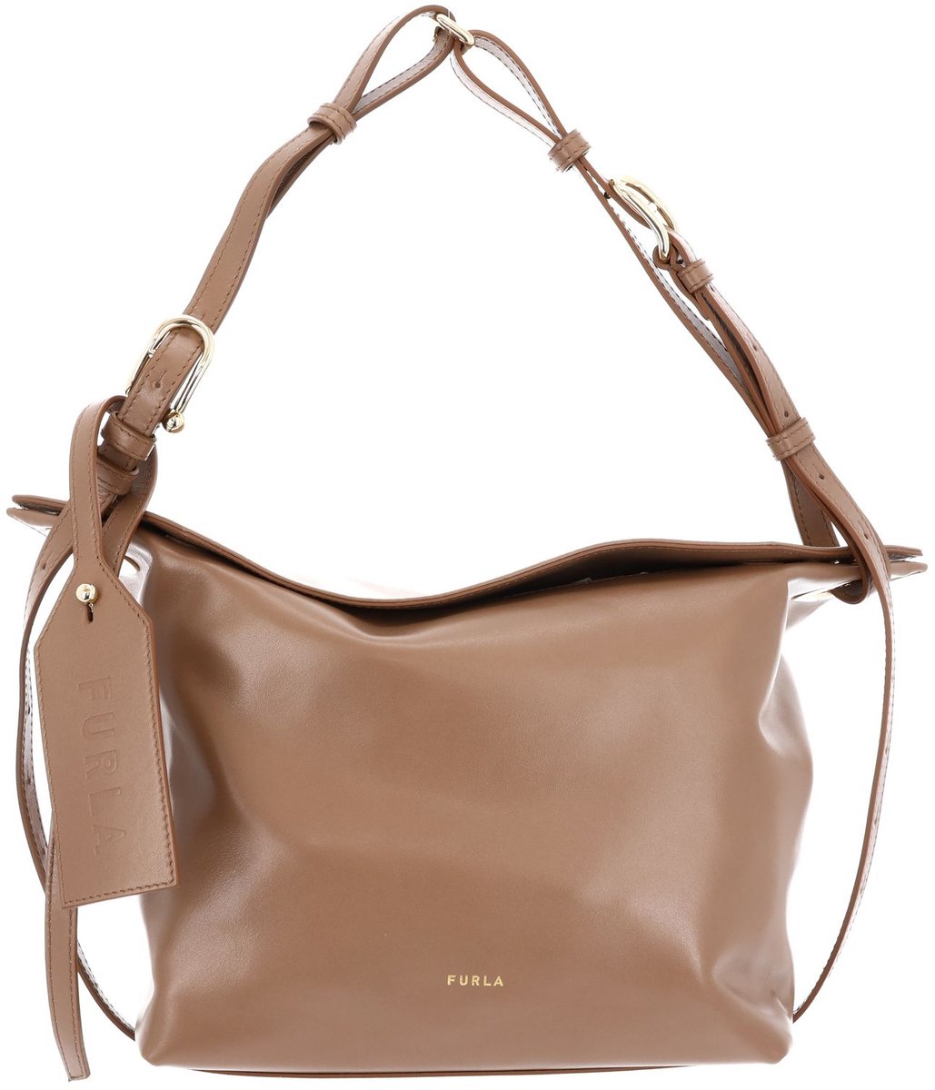 FURLA Leren schoudertas Ginevra Shoulder Bag Toffee Lichtbruin