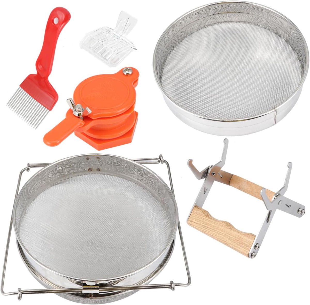 Imker Gereedschap Set - Bijenteelt Benodigdheden - Efficiënte Bijenteelt - Compleet Handgereedschap - 1121 Gram - Gemengde Kleur