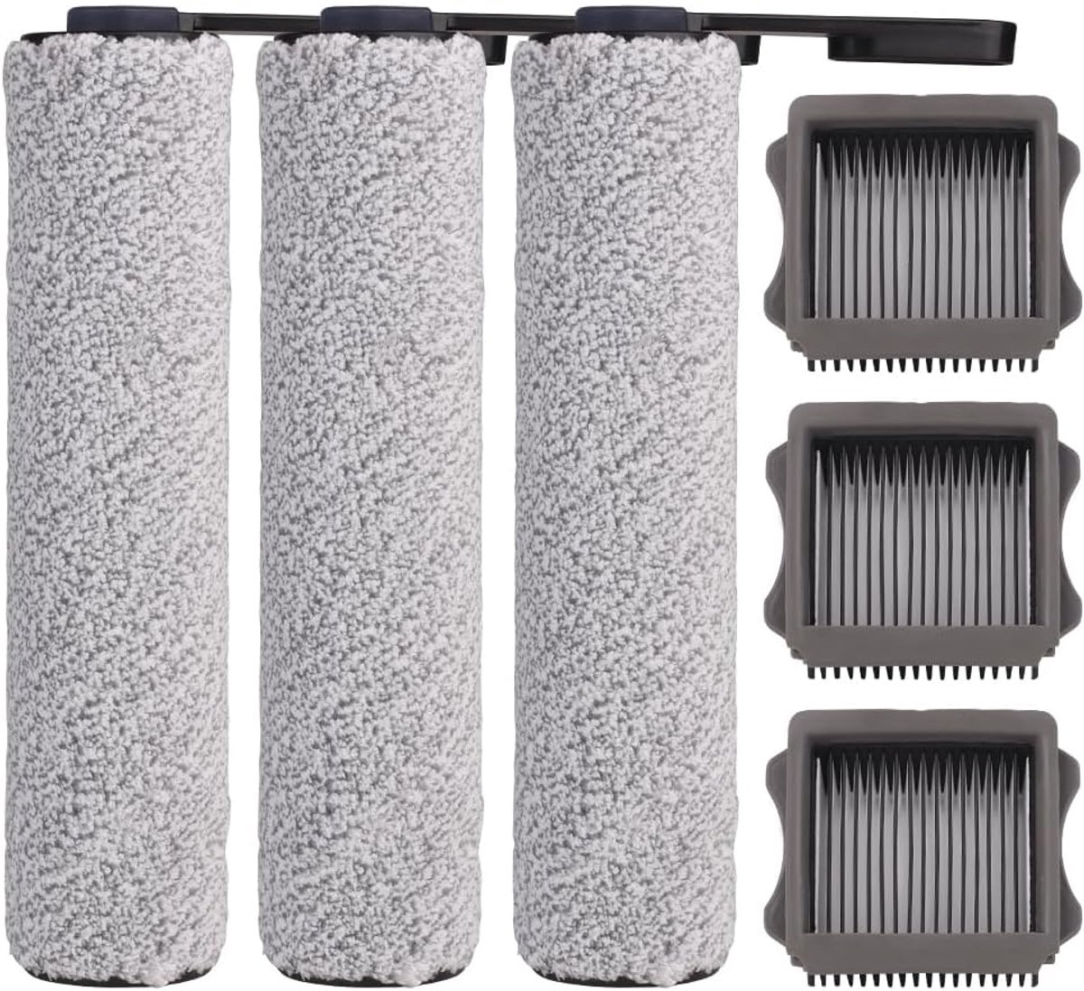 6 accessoireset voor Tineco Floor One S5 / S5 Pro / S5 Pro 2 / S5 Extreme nat droog borstelrol reserveborstels accu-nat-droogstofzuiger