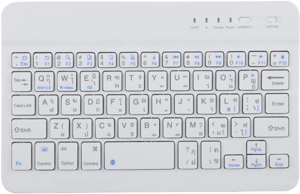 Ultra Slim Bluetooth-toetsenbord, geschikt voor Android/iOS/Windows-systemen.
