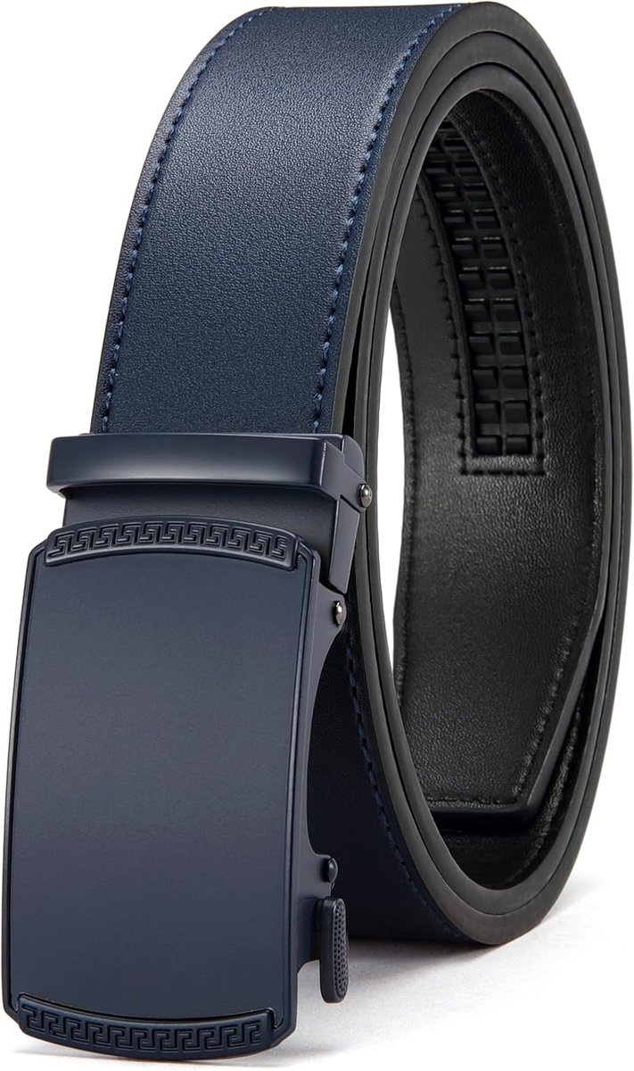 Riemen Heren, Automatisch Leren Ratel Voor Mannen Business Suit, 35mm Riem Zonder Gaten, Maat Aangepast | Quick Release Flip Buckle, Heavy Duty voor Militaire EMT EMS Wandelen, Stretchy Nylon