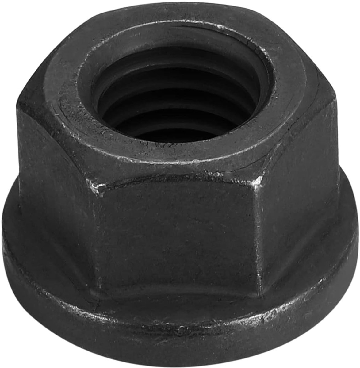 M14 Zeskantige flens, borgmoer, graad 12,9, koolstofstaal, zwart