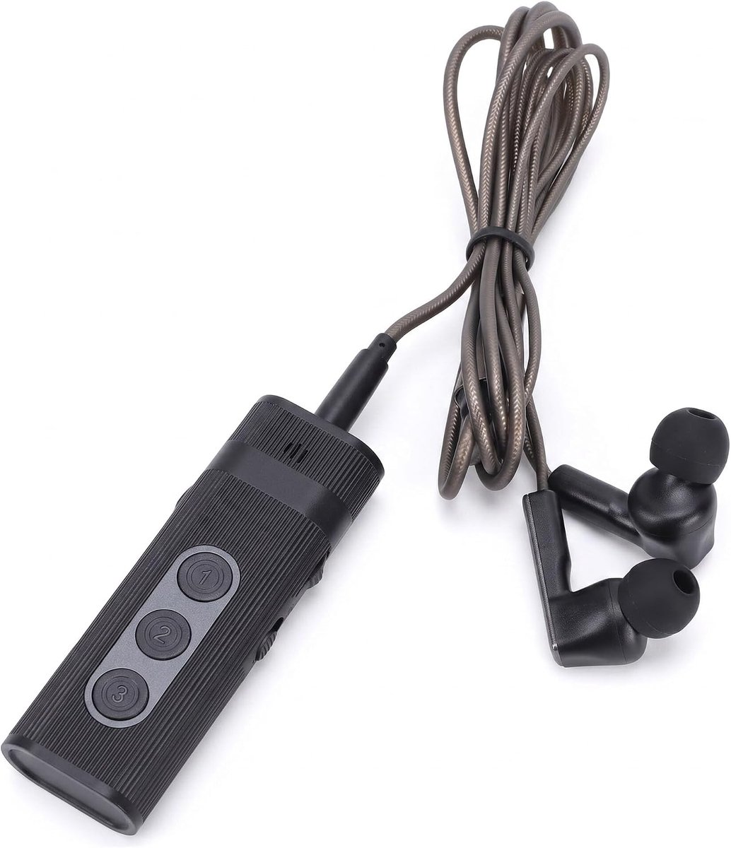 SnelShoppen - Zunate Hoofdtelefoonversterker 3.5mm Stereo Audiokwaliteit, Handmatige Volumeregeling, Feedback Eliminatie, Zwart, Ideaal voor Televisie
