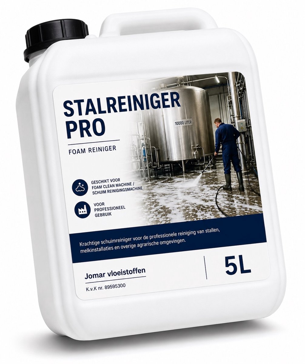 Stalreiniger - 5 liter - Professioneel - Industriesterkte - Kennel - stal - dierenpension - melkstal - varkenstal