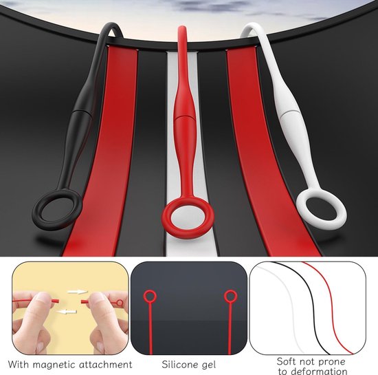 3 Stuks Magnetische Oordoppen Anti-Verloren Touw, Opknoping Nek Oordopje Touw, Oordopje Oortelefoon Vaste Touw, Geschikt Voor Sport, Slaap, Reizen. — afbeelding 2