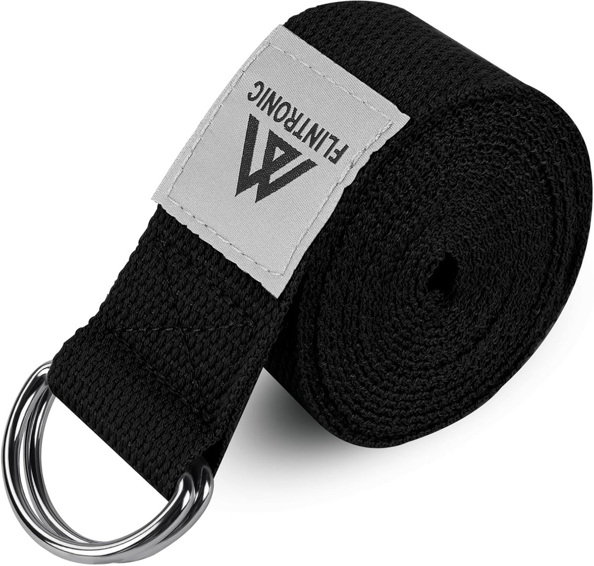 Yoga band 1,85 m - 100% katoen - D-ring sluiting - ideaal voor yoga en pilates - ShopVlot