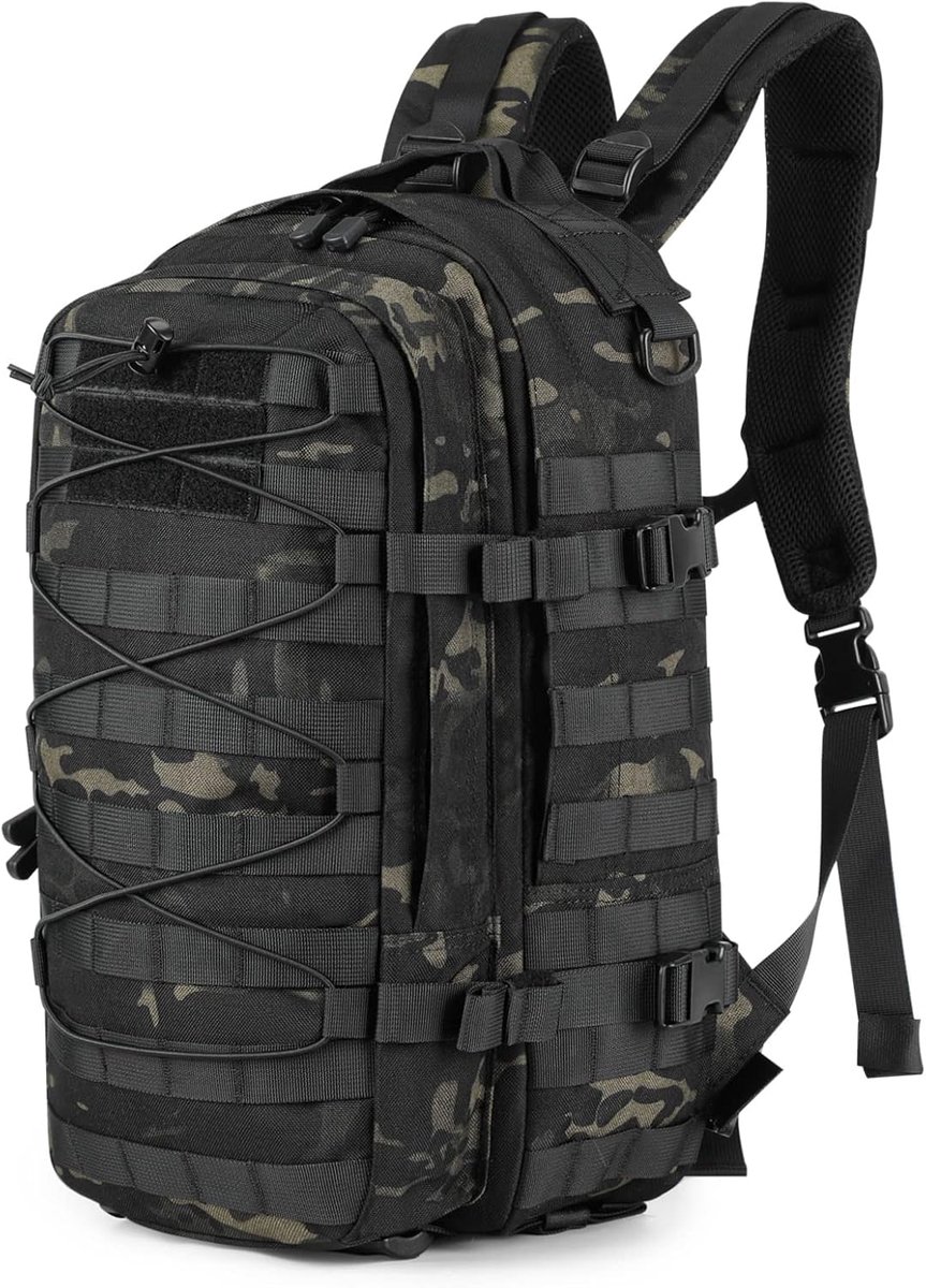 20 l militaire rugzak, tactisch, multifunctioneel, voor buiten, multifunctionele rugzak, systeem voor wandelen, trekking, fietsen, fitness