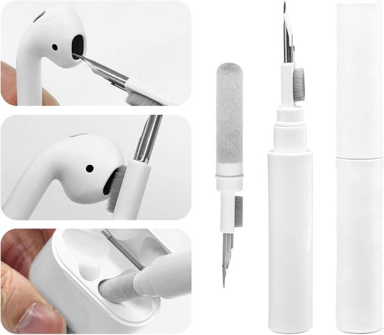 Hoesje compatibel met Airpods Pro 2, reinigingsset, TPU beschermhoes met handriem, textuur ontwerp compatibel met Airpods Pro 2 Cover (lichtgroen) van hoesje — afbeelding 4