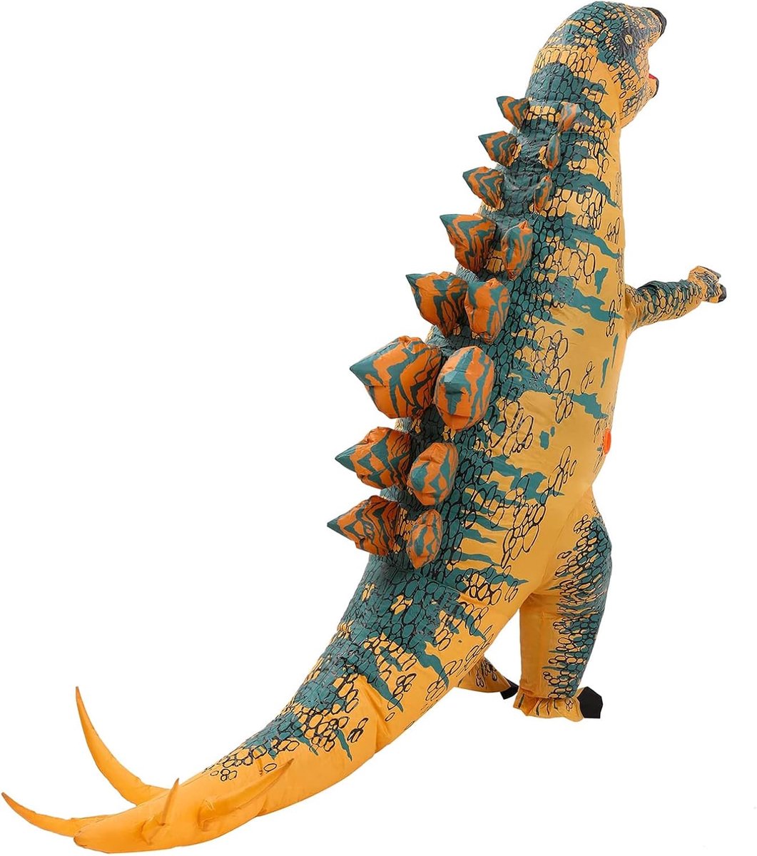 opblaasbaar kostuum voor volwassenen, grappig T-Rex-kostuum voor Halloween, feesten, Kerstmis, festival