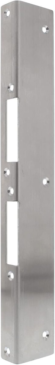 hoeksluitplaat universele reparatie sluitplaat roestvrij staal 350 x 50 x 25 mm DIN links/rechts FE-RS004