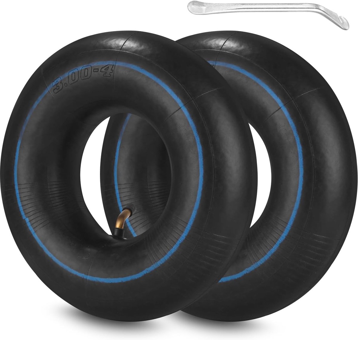 2 stuks slang 3.00-4 voor steekwagenwiel 260 × 85 mm schuifwagenslang steekwagens & bolderwagens hoekventiel binnenslang luchtband rubberen slang steekwagenslang bandenslang vervangende slang