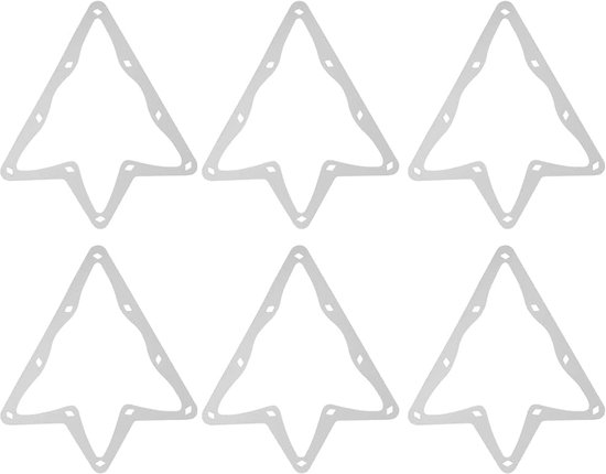 Biljart Magic Rack Lakens - Pooltafel Rekken - Snel Ballen Racking - Duurzaam Anti Tear - 6 Stuks - Wit — afbeelding 5