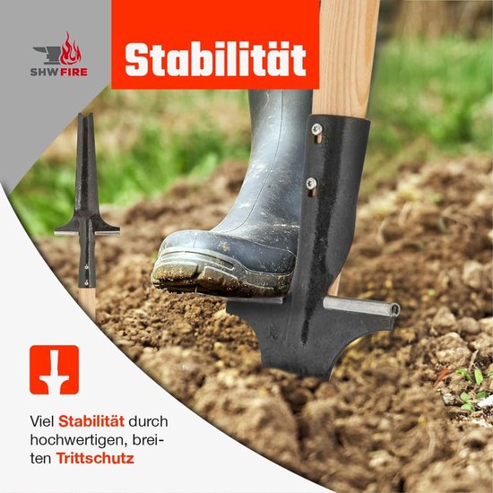 Professionele onkruidsteker met 82 cm essenhouten steel en handgesmeed snijblad van Merkloos	 — afbeelding 4