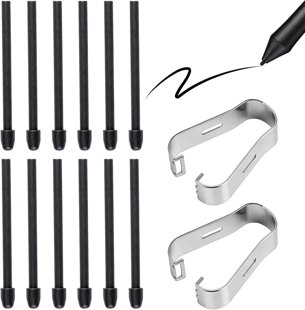 Punten voor Remarkable 1/2, reservepunten voor pennen | compatibel met Boox/Kindle Scribe/Wacom, wrijvingsloos, antislip en geluidsarm, inclusief gereedschap voor het verwijderen