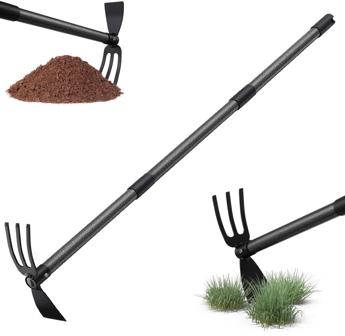 Omgoods - 116 cm Tuin Heel met Handvat - Multifunctionele Tuin Tools voor Weeding en Verzorging