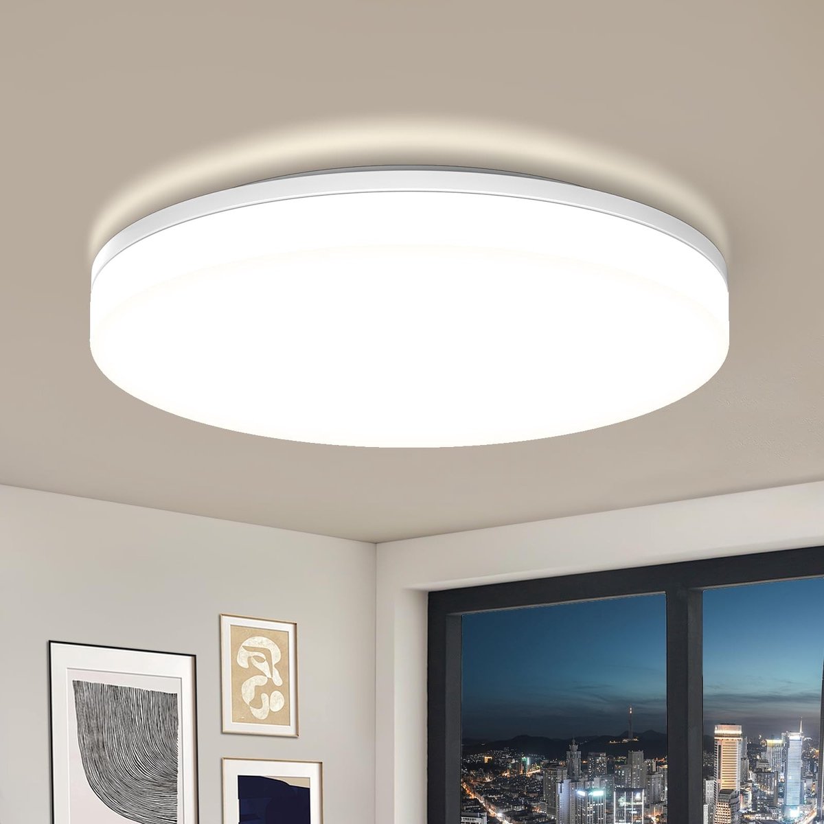 Omgoods - Ronde LED Plafondlamp 18W voor Badkamer en Woonkamer