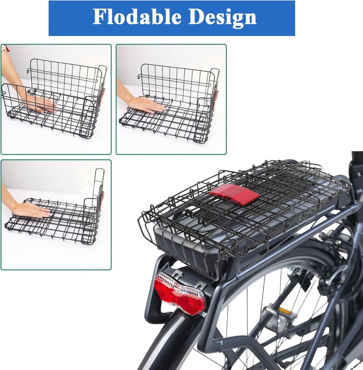 Omgoods - Vouwbare Fietstas met Waterdichte Binnenzak