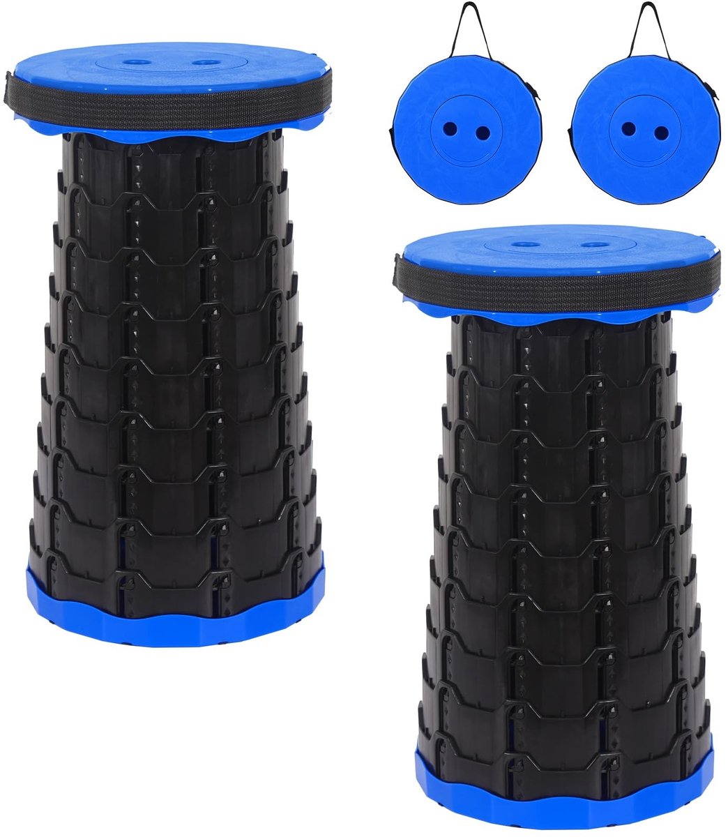 Omgoods - Set van 2 Opvouwbare Stoelen met Kussen