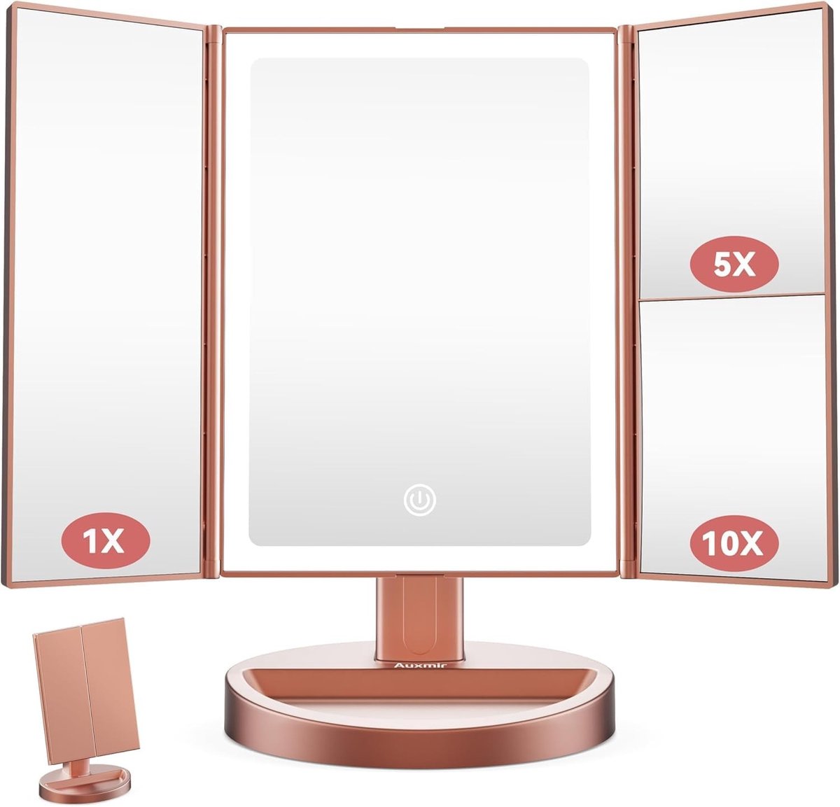 Omgoods - Make-up Spiegel met 68 LED Lampen - Dimbaar en Verstelbaar