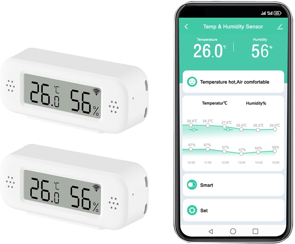 Omgoods - Draadloze Temperatuur- en Vochtigheidsmeter met App