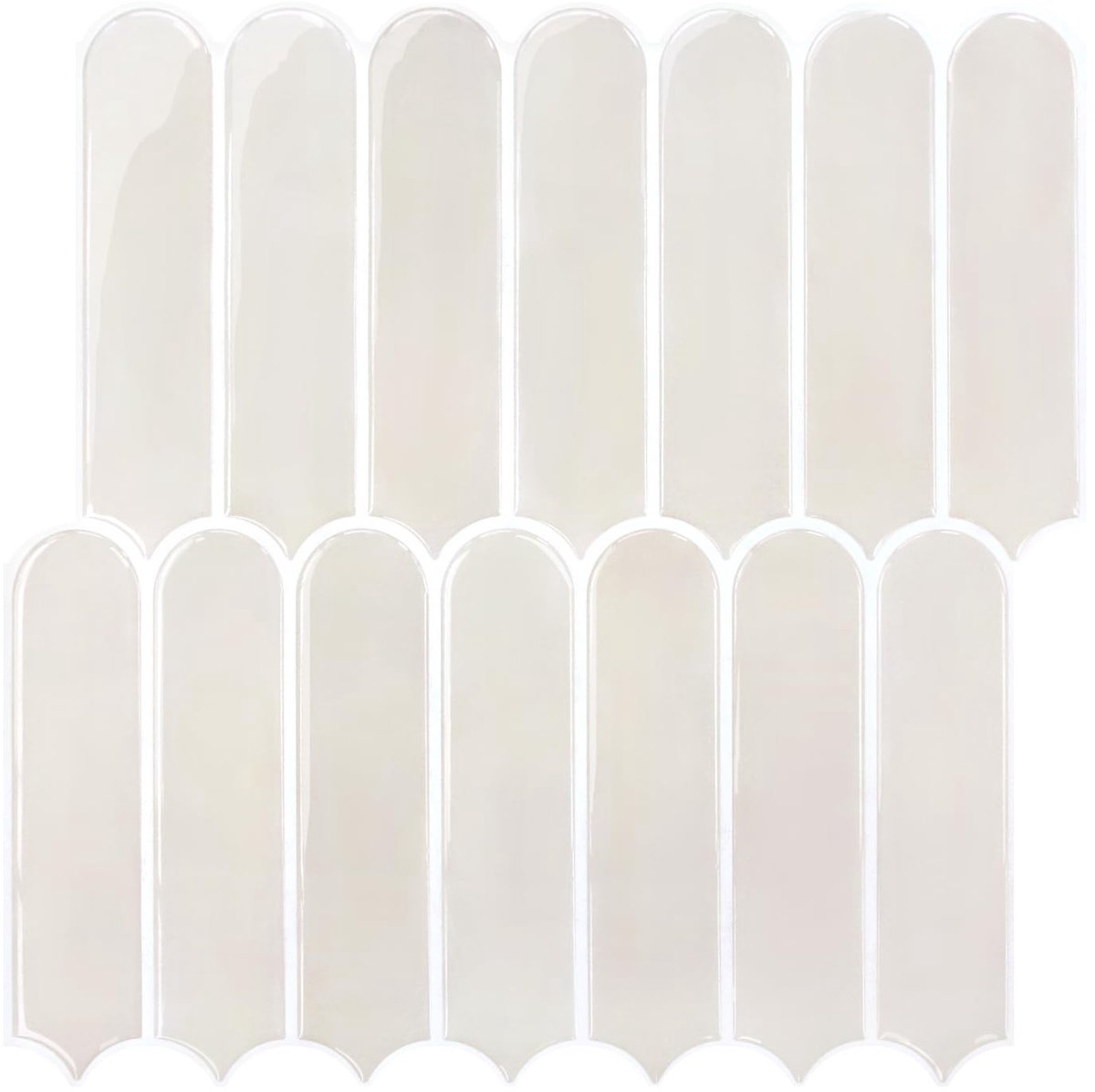 Omgoods - Set van 10 Zelfklevende 3D Wandtegels voor Keuken en Badkamer