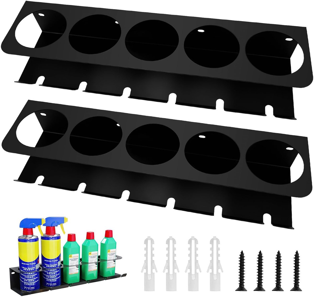 Omgoods - Sprayfles Houder met 2 Stuks en 5 Gaten
