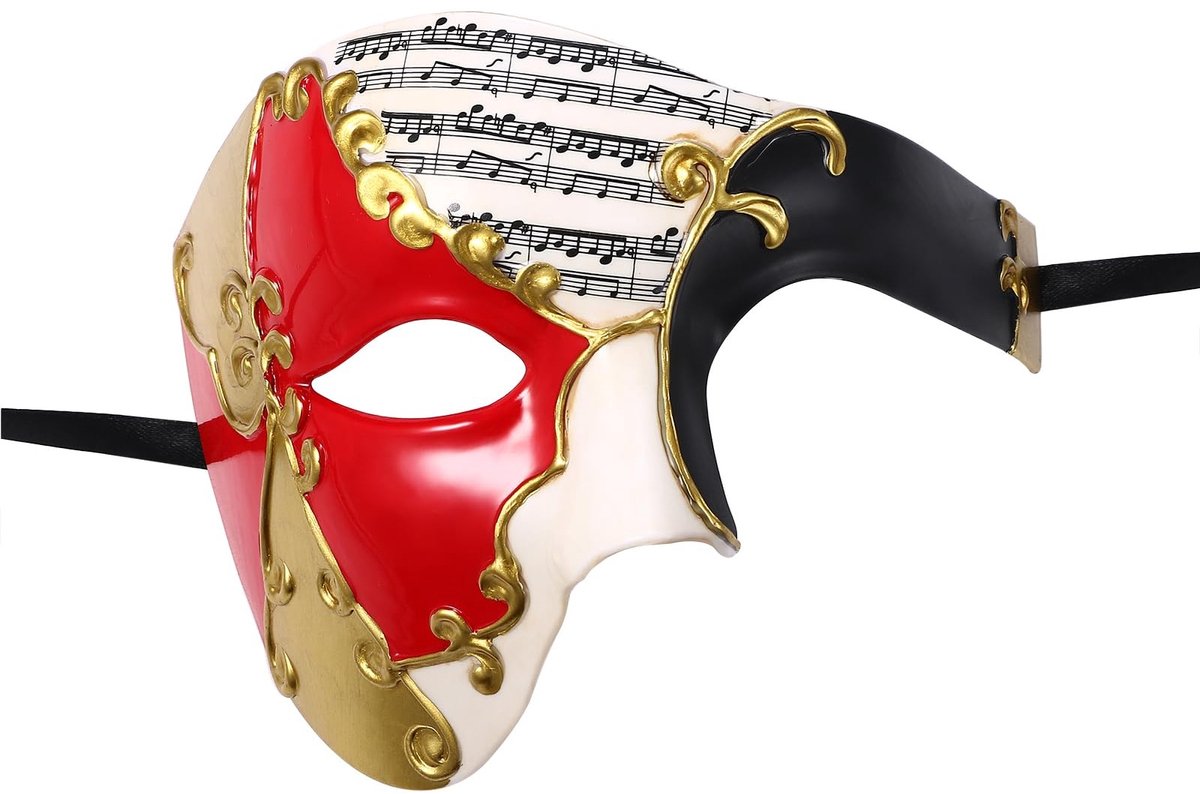 Omgoods - Venetiaans Halfgezicht Masker voor Mannen voor Feestjes