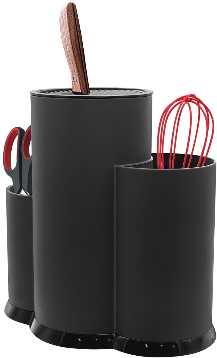 Omgoods - 3-in-1 Messenblok Zonder Messen, Zwart