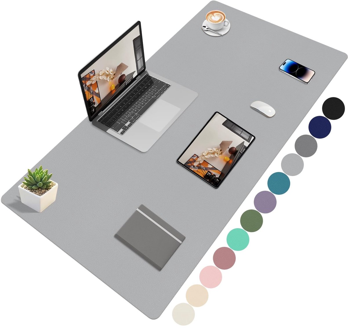 Omgoods - Bureauonderlegger XXL Lichtgrijs 120x60cm