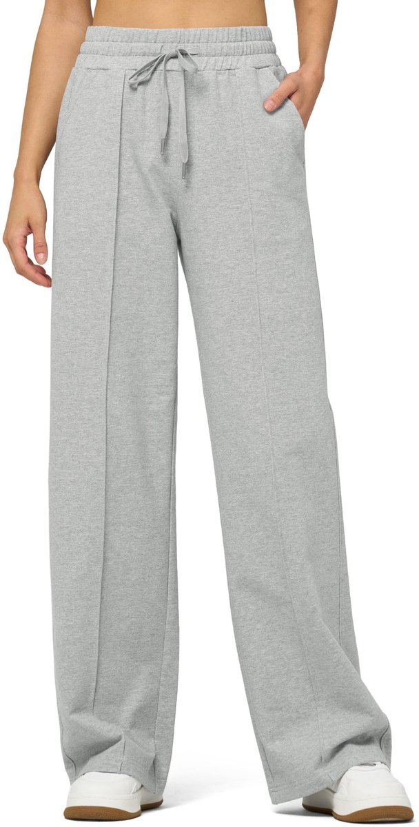 Omgoods - Dames Joggingbroek van Katoen met Wijde Pijpen