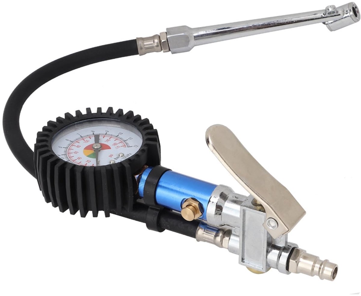 Omgoods - Bandenpomp met Drukmeter en Snelle Koppeling