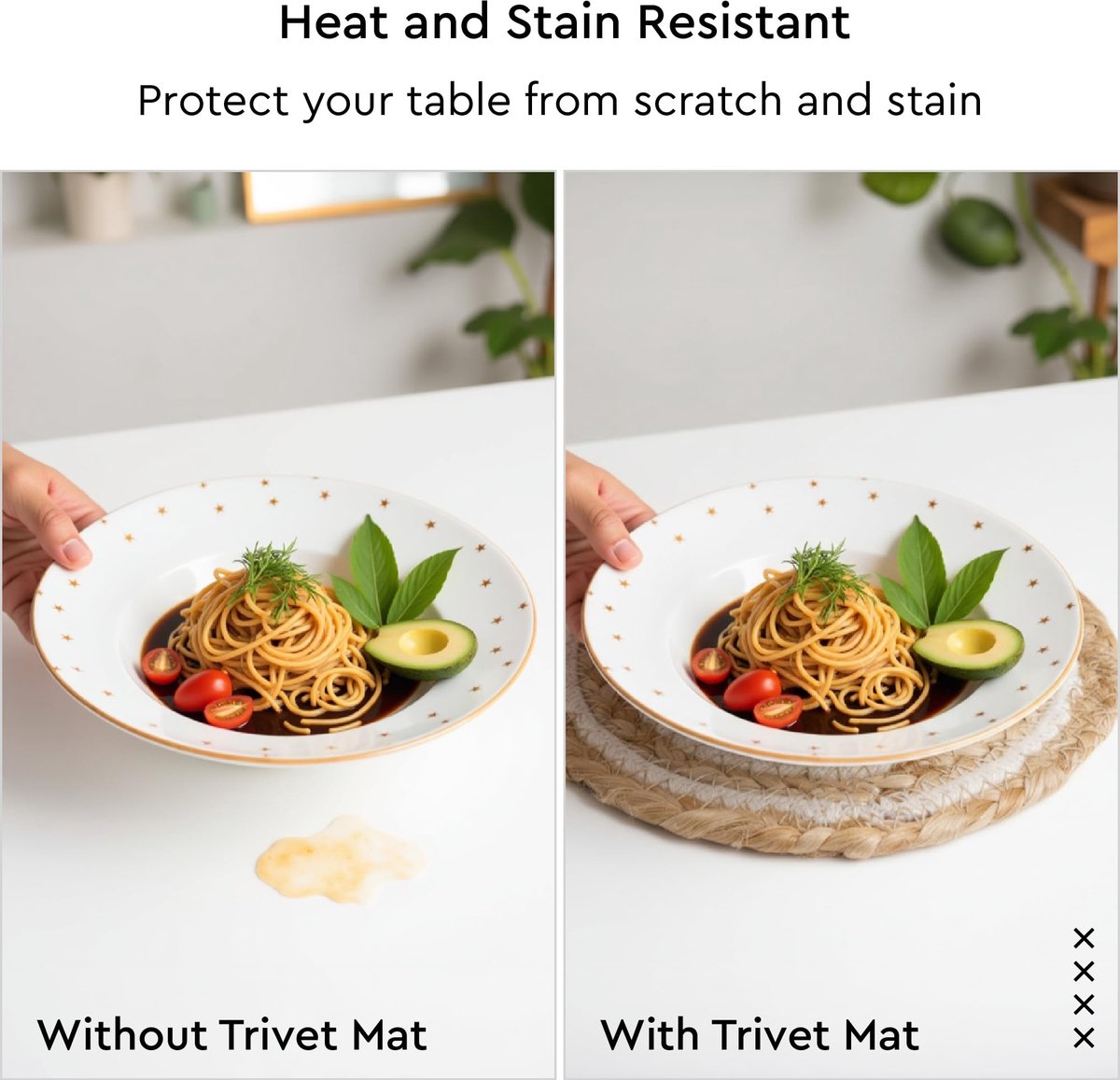 Omgoods - Set van 4 Natuurlijke Jute Placemats