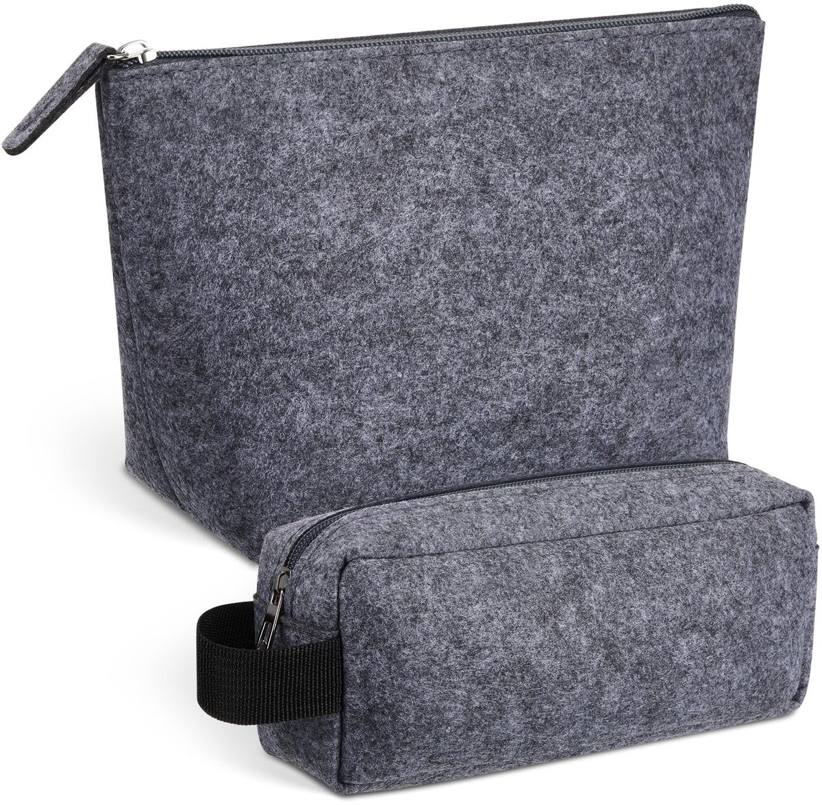 Omgoods - Lege Vilt Toilettas met Ritssluiting - Multifunctionele Cosmetica Bag voor Vrouwen