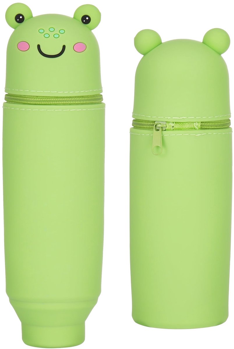 Omgoods - Schattige Silicone Pennenhouder in Varkensvorm, 2-in-1 Opbergoplossing