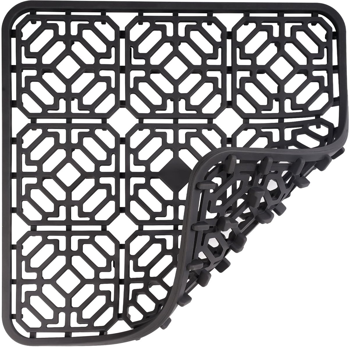 Omgoods- Spoelmat 30 x 30 cm - Siliconen Afdruipmat - Antislip - Hittebestendig - Geschikt voor Vaatwasser - Verhoogde Voetjes - Afwasmat