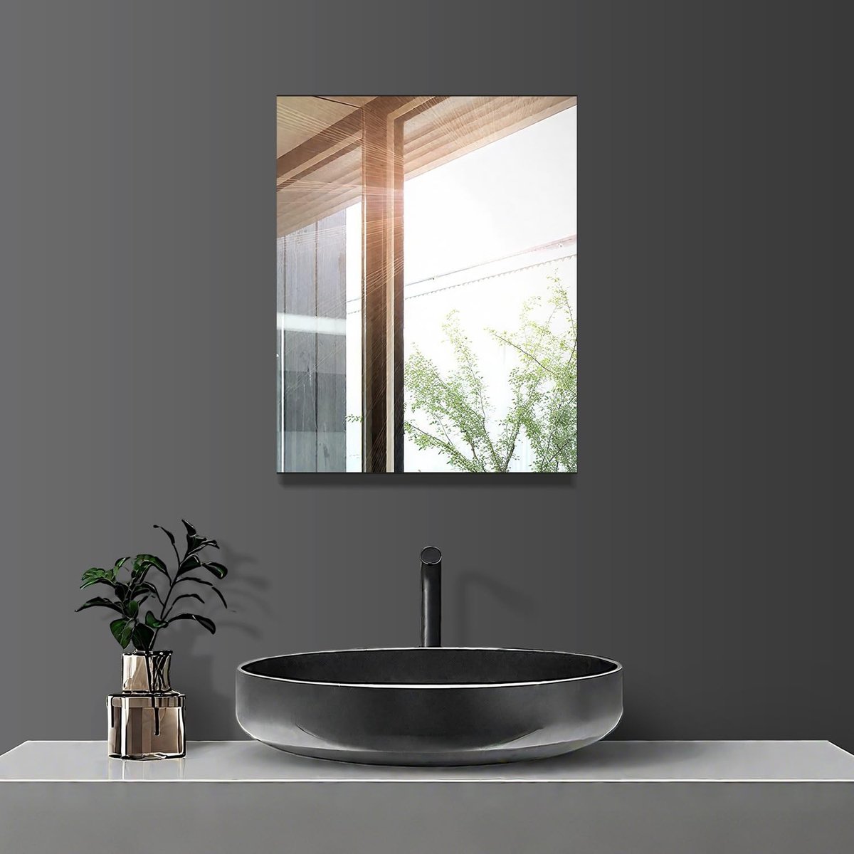 Omgoods - Zelfklevende Wandspiegel - 40 x 50 cm - Frameloos