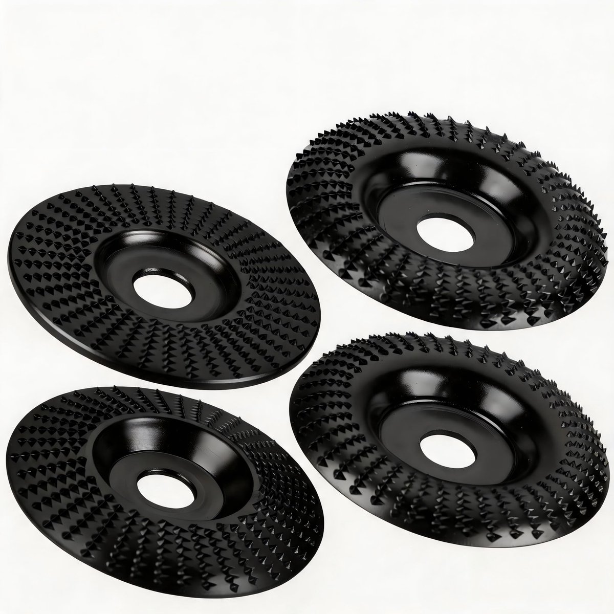 Omgoods - Set van 4 Houtslijpschijven 125 mm voor Hoekslijpers
