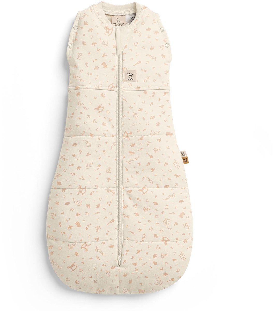 ergoPouch Cocoon inbaker slaapzak -2,5 Tog - 2-in-1 Slaapzak - Combi Baby slaapzak en inbakerslaapzak - Slaapzak 60 cm - LULLABY