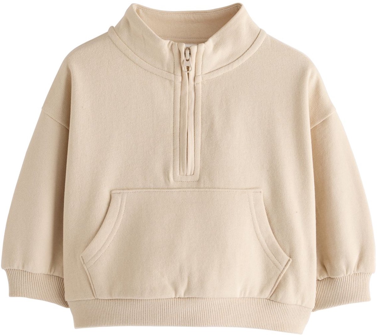 Next - Meisjes - Sweatshirt met kwartrits - Crème