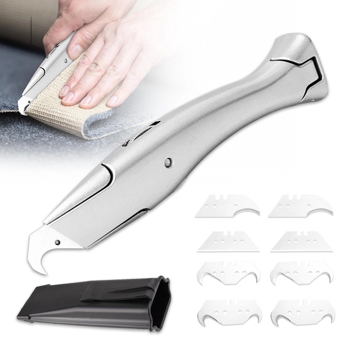 Omgoods - Universele Carpet Knife Set met Trapezoïdale Bladen