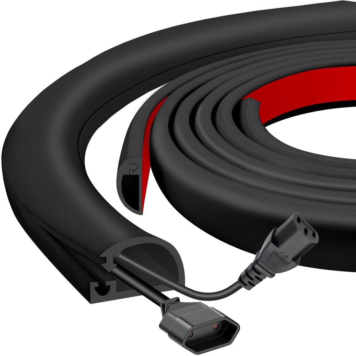 Omgoods - Zelfklevende Silicone Kabelgoot - 3m voor Makkelijke Toegang