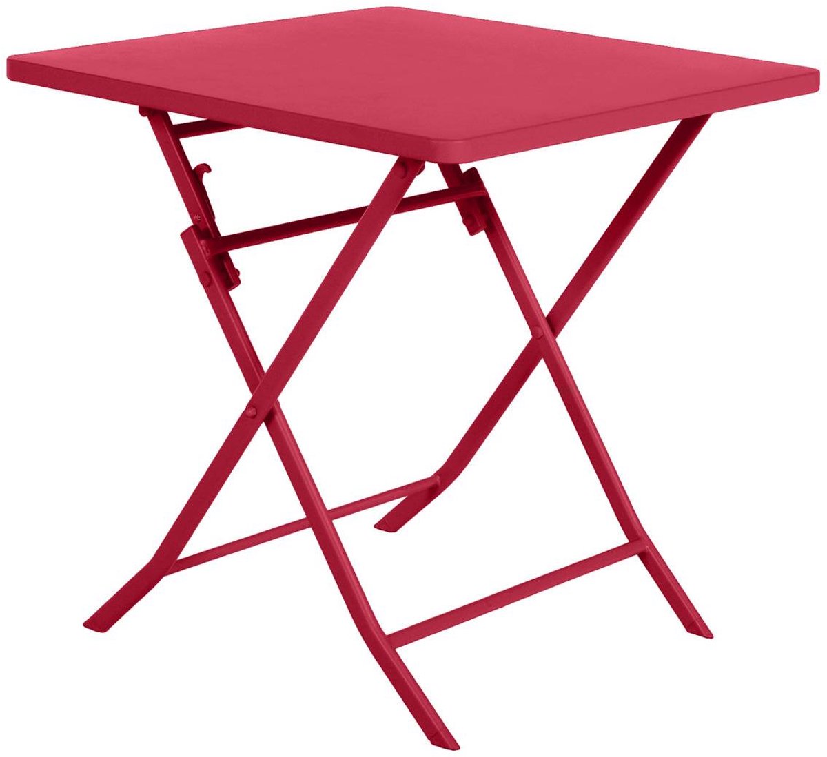 Vierkante opvouwbare tuintafel voor 2 personen van staal, model GREENSBORO