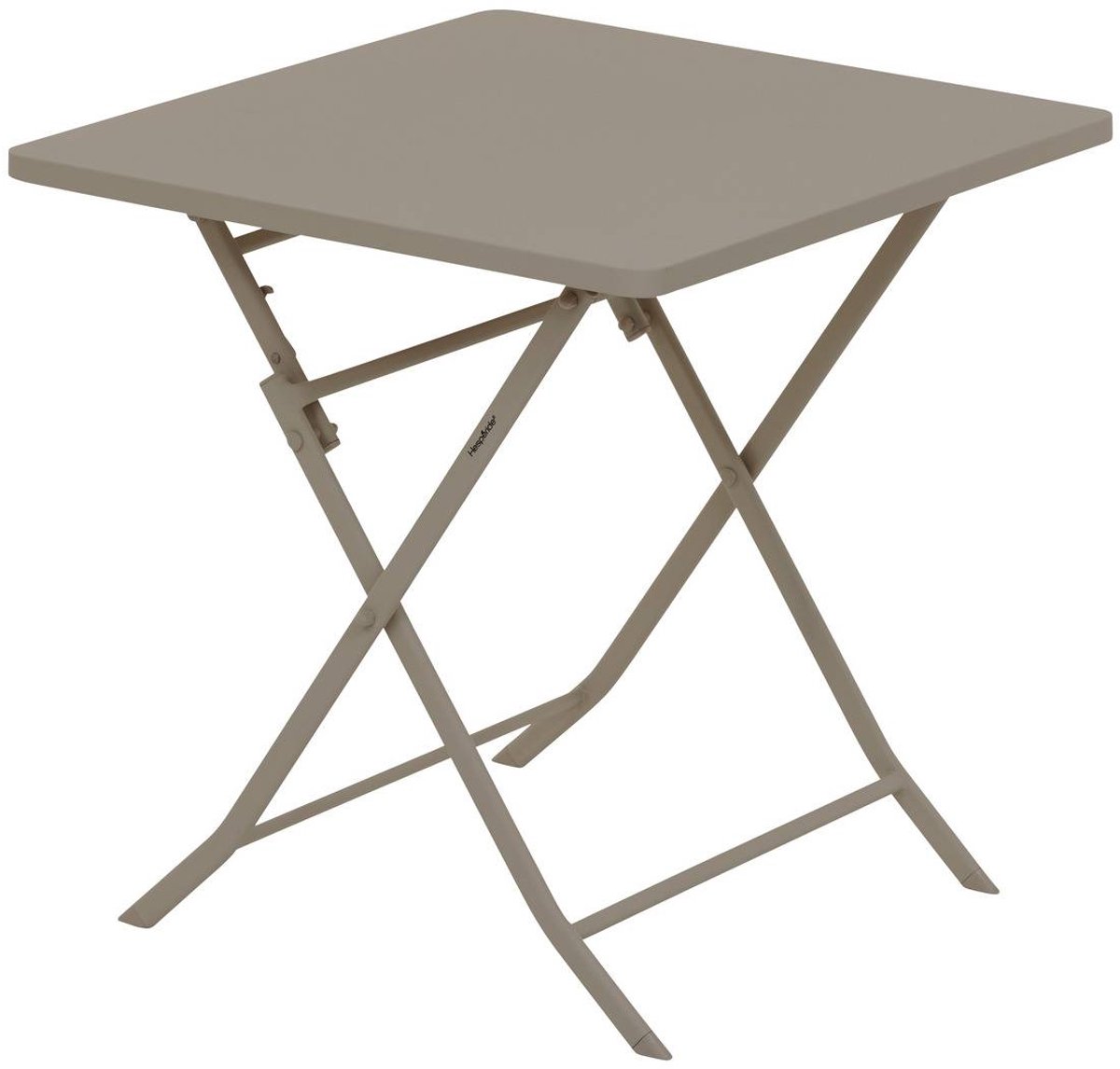 Vierkante opvouwbare tuintafel voor 2 personen van staal, model GREENSBORO