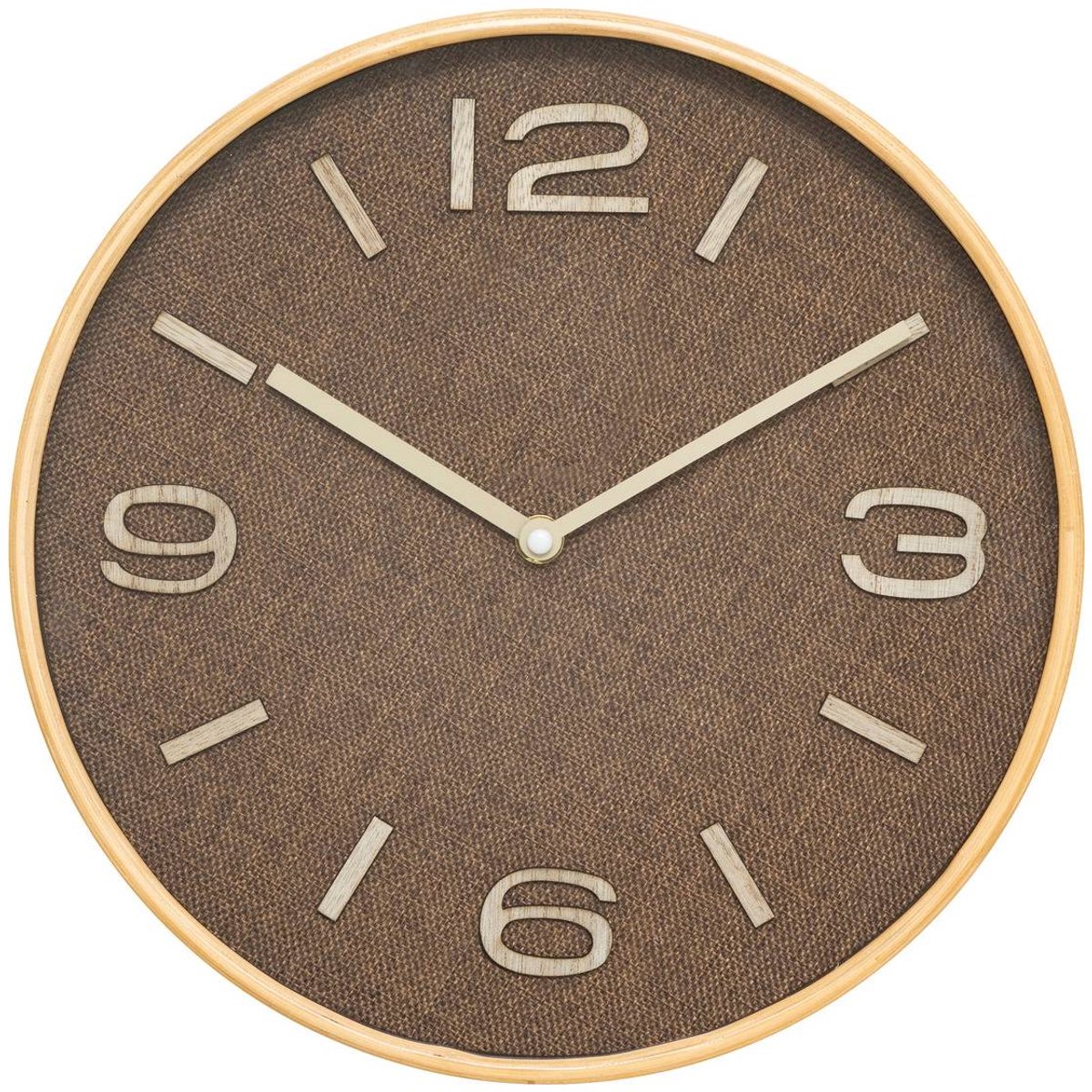 Wandklok met geweven look ELLIS