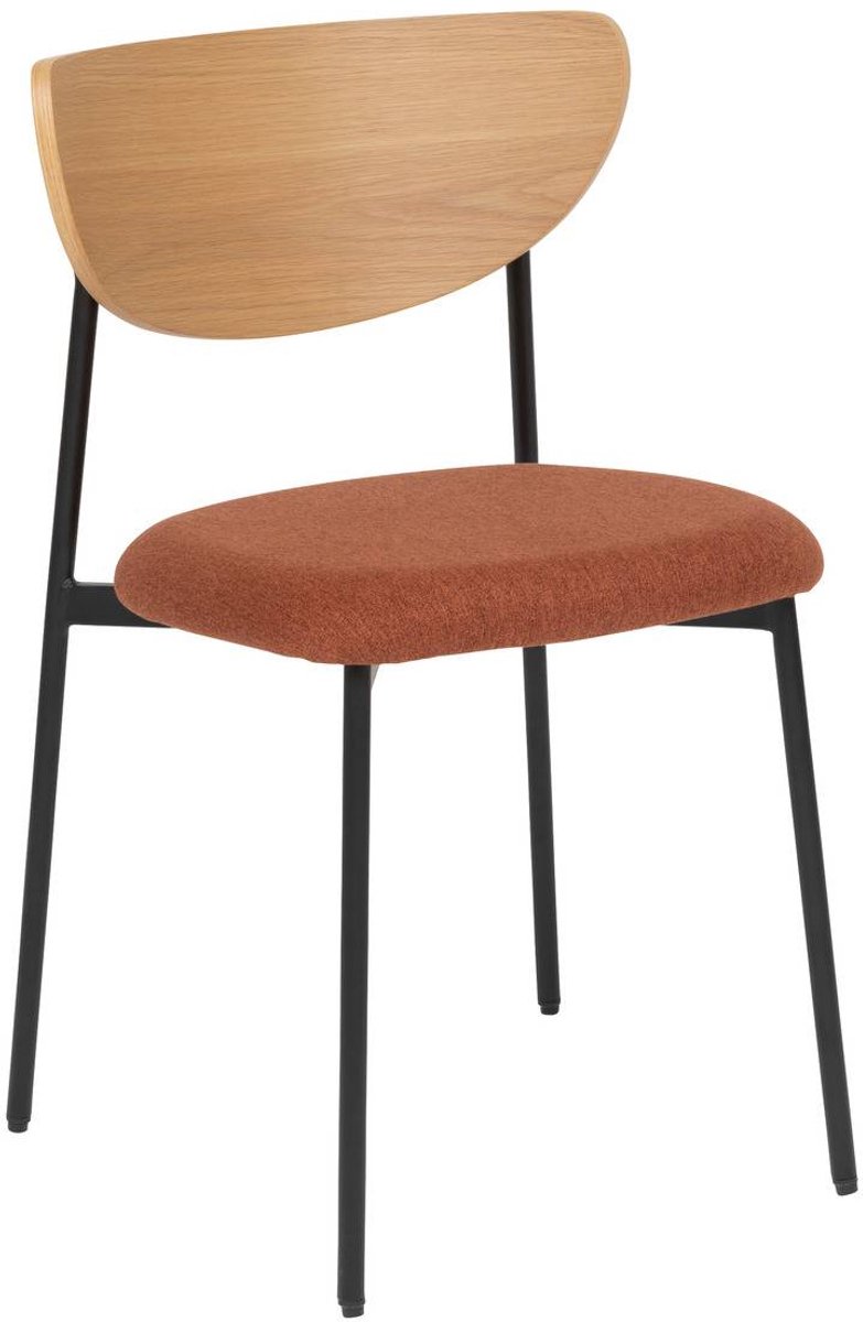 Set van 2 JAISA-bureaustoelen met eikenhouten rugleuning