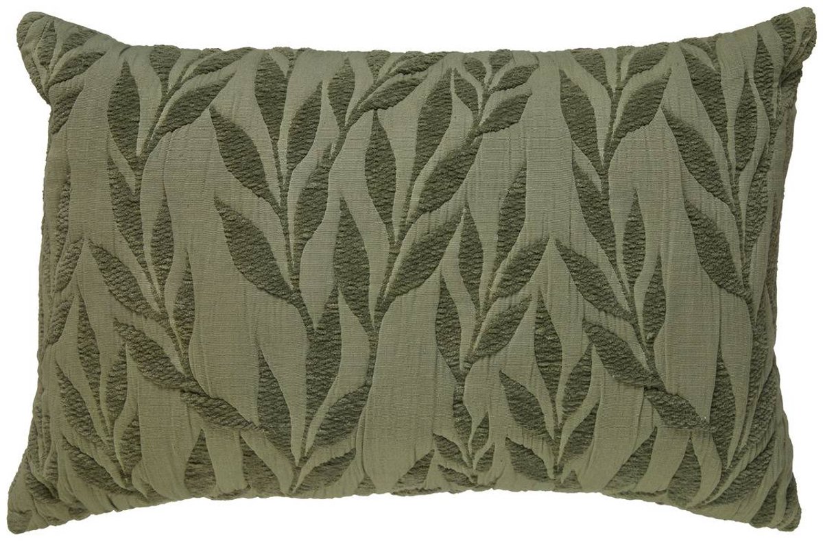 Kussen met afneembare hoes van jacquard-katoengaze LEHTO